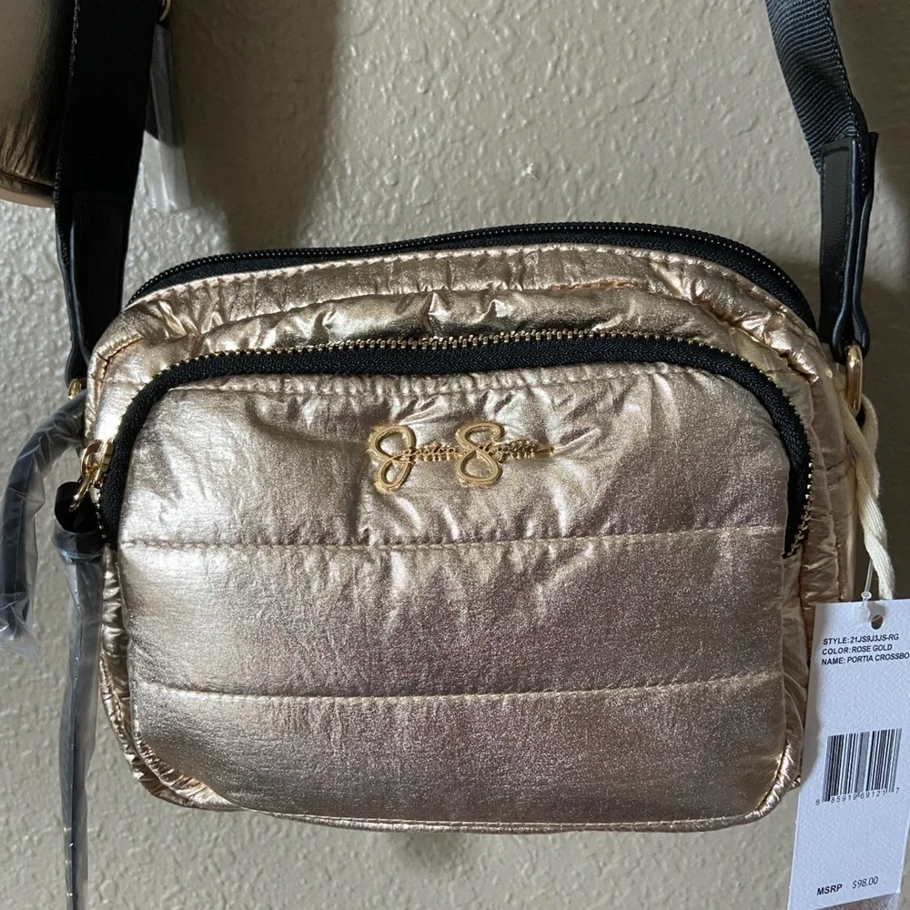JESSICA SIMPSON Portia Shimmering Crossbody Bag - Picture 6 of 9